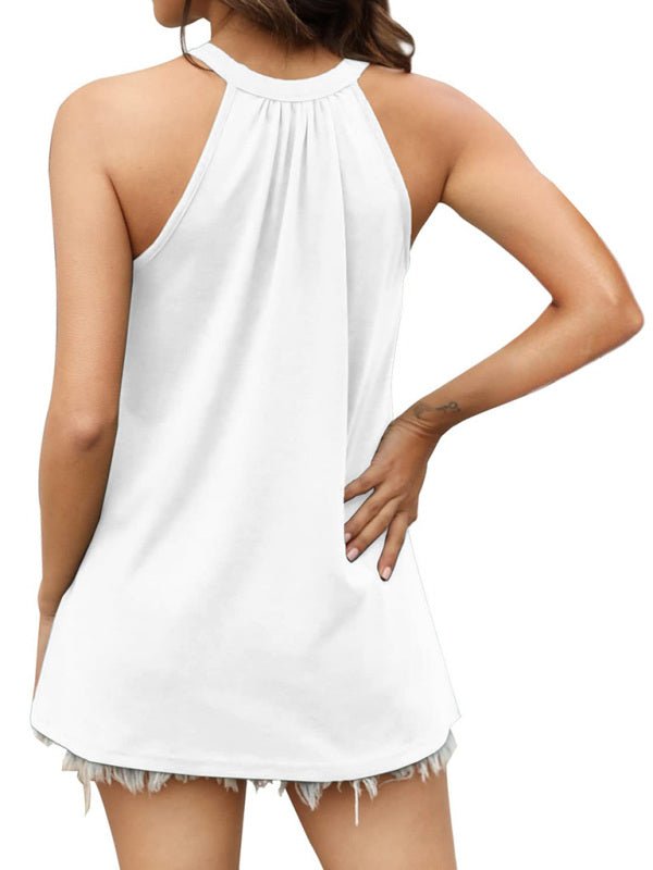 Levoire | T-shirt en coton uni à col rond élargi en tricot large