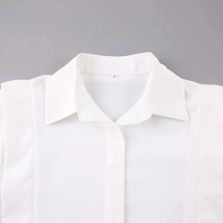 Levoire | Blouse Décontractée À Col V Avec Col Rabattu En Vente