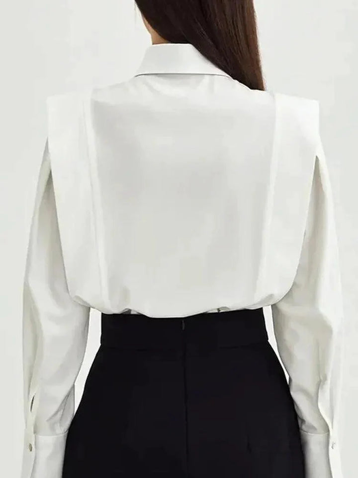 Levoire | Blouse Décontractée À Col V Avec Col Rabattu En Vente
