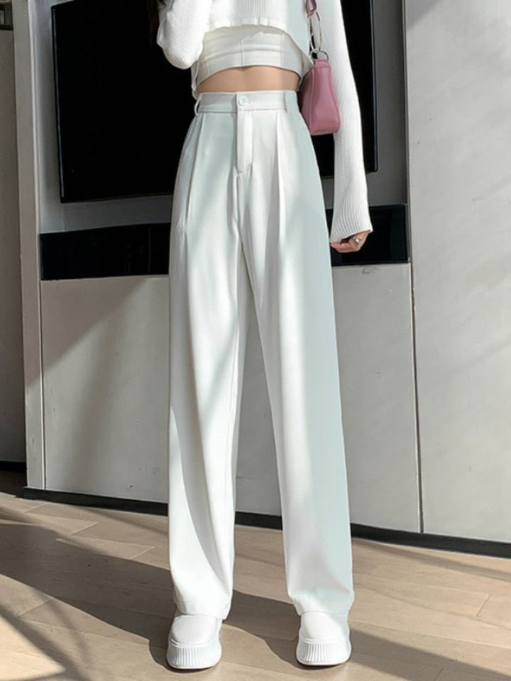 Levoire | Taille Haute Et Pantalon À Jambes Larges Blanc