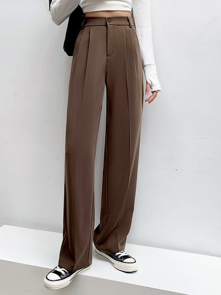 Levoire | Taille Haute Et Pantalon À Jambes Larges Braun