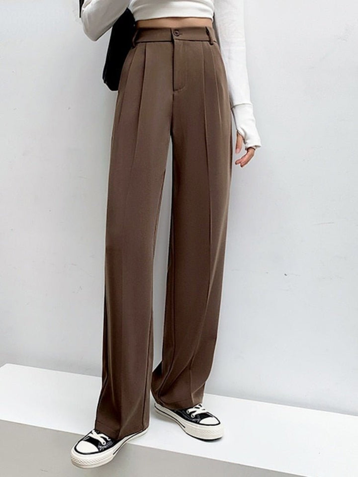 Levoire | Taille Haute Et Pantalon À Jambes Larges Braun