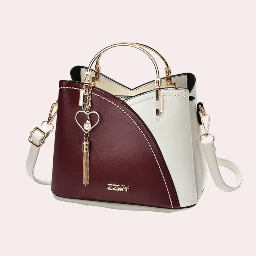Levoire | Sac à main tendance pour femmes Sac à bandoulière élégant Design chic Rouge vin