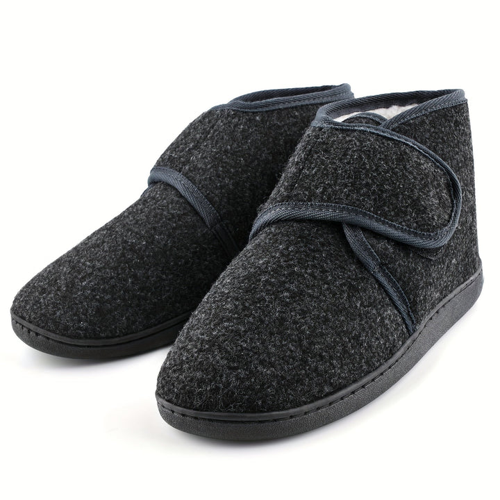 Levoire | Chaussures De Maison Pour Hommes Avec Une Solide Sangle De Cheville Gris foncé