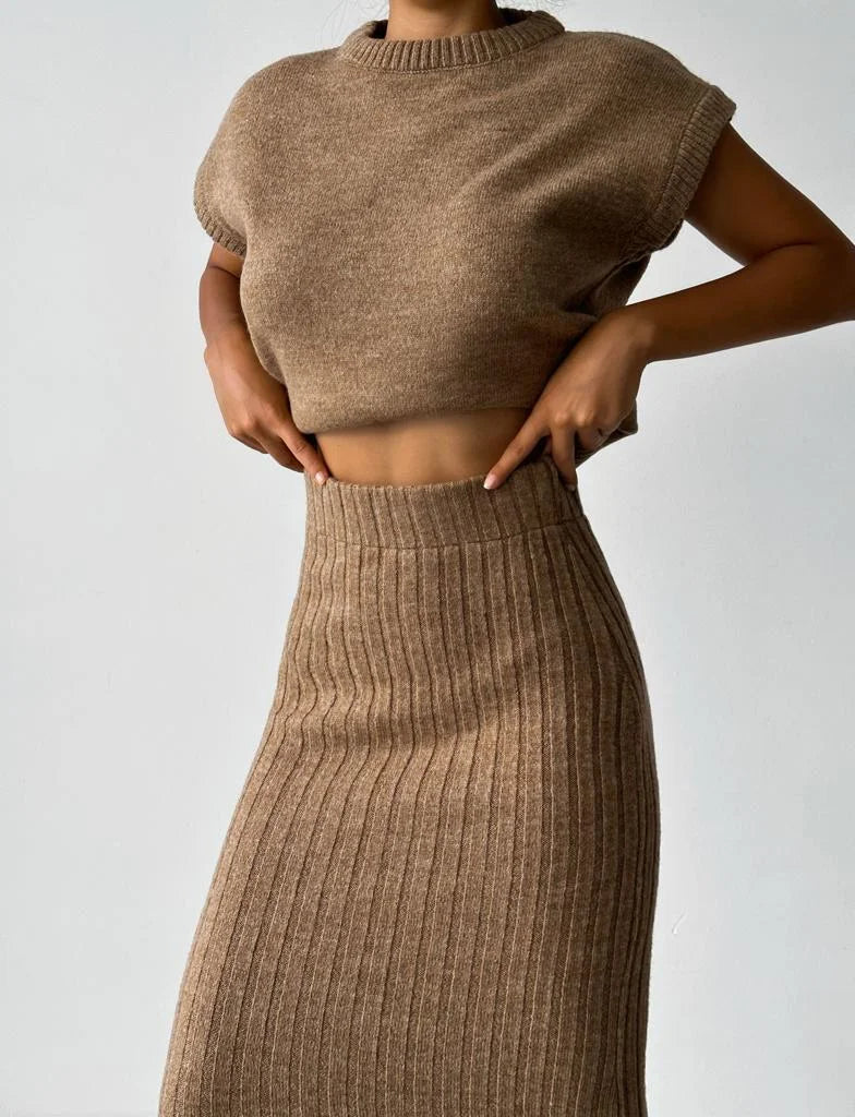 Levoire | Ensemble En Tricot Sans Manches