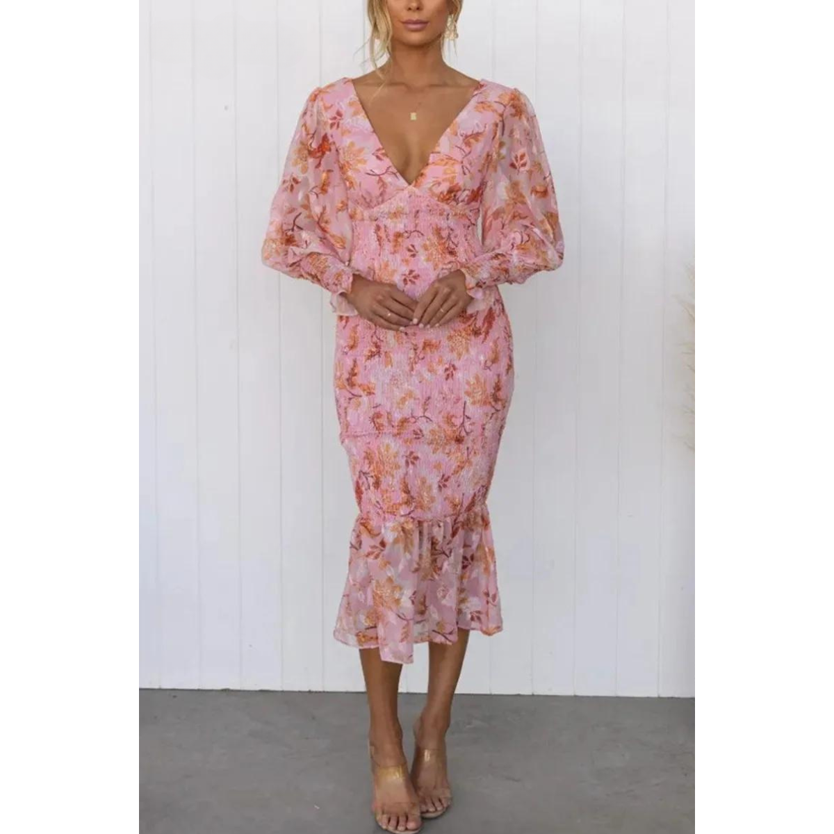 Levoire | Robe Midi À Imprimé Floral