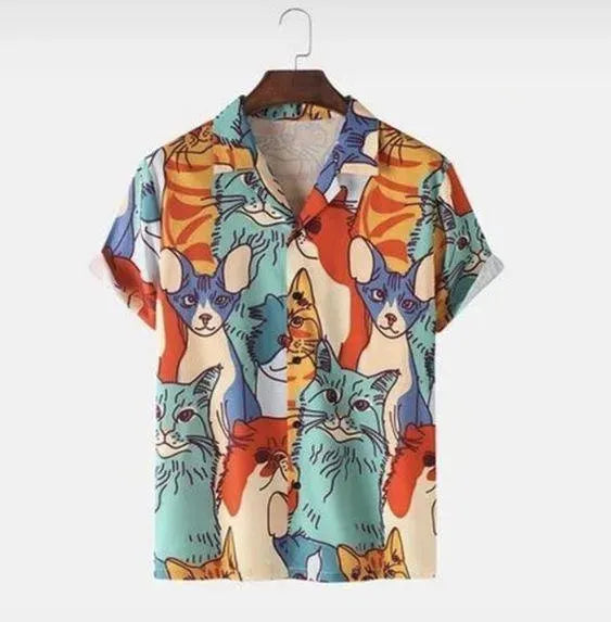 Levoire | Chemise homme avec impression numérique 3D 5style