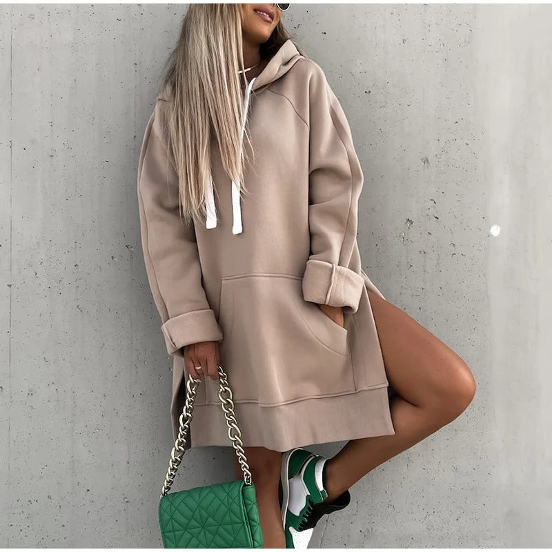Levoire | Hoodie Pour Femmes En Grande Taille Beige
