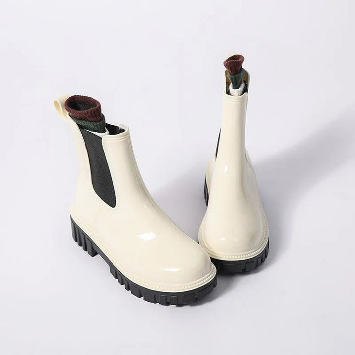 Levoire | Semelles en satin Dicksohlen Kermavaahto Blanc