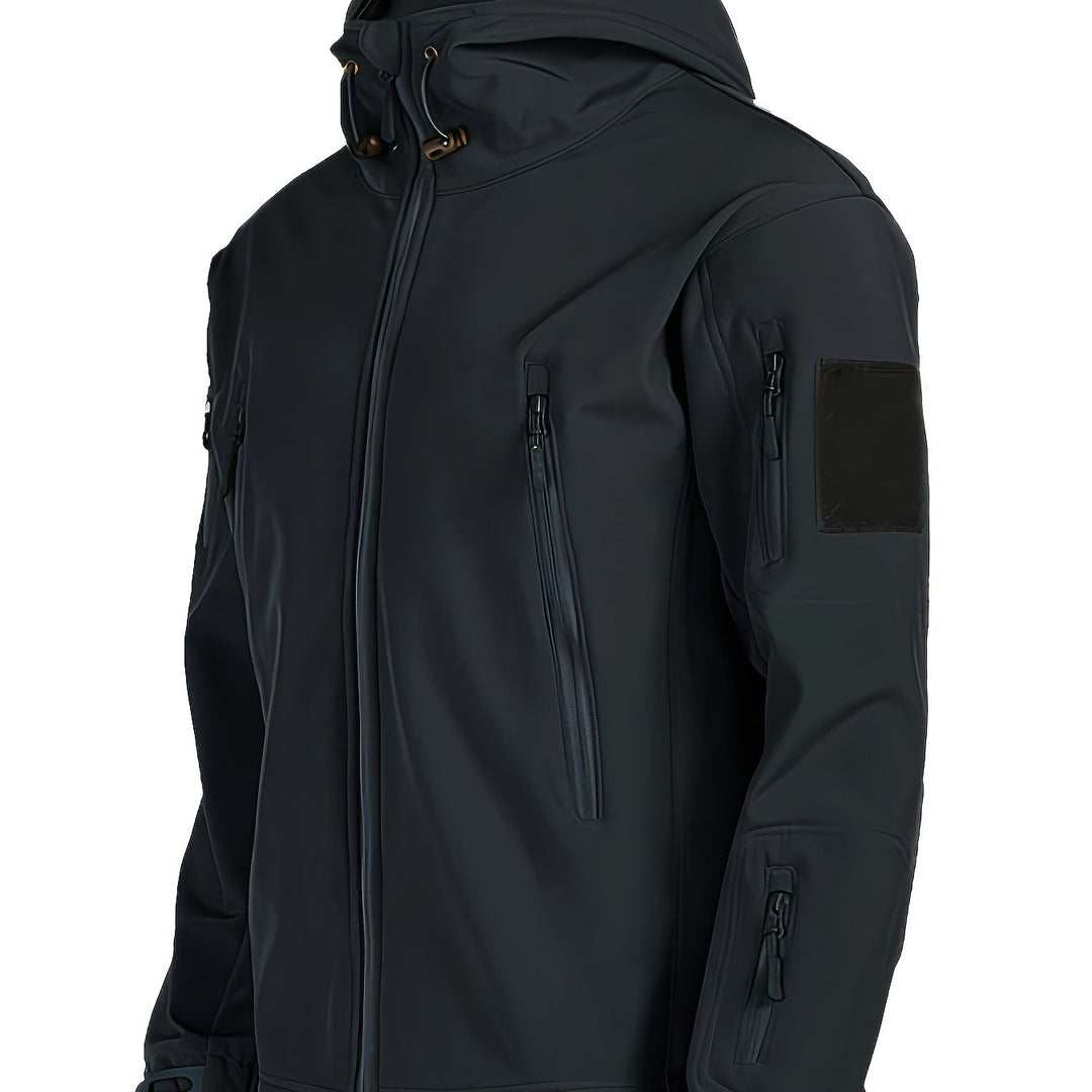 Levoire | Veste De Vent Chaude En Polaire Pour Hommes Avec Capuche