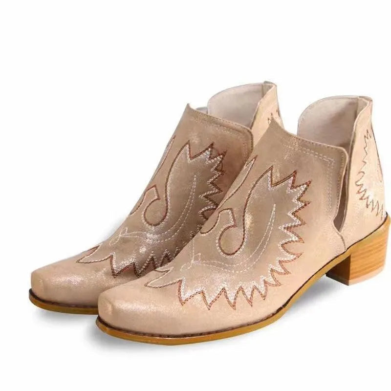 Levoire | Bottines pour femmes avec semelle ouverte Or