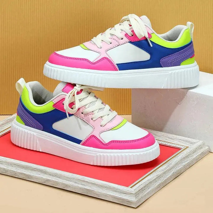 Levoire | Chaussures de tennis Décontractées avec lacets Rosa Bleue Rose Rouge