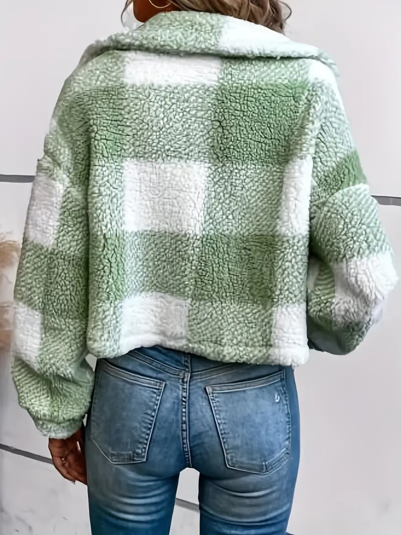Levoire | Veste En Teddy Douce Courte Pour Femmes