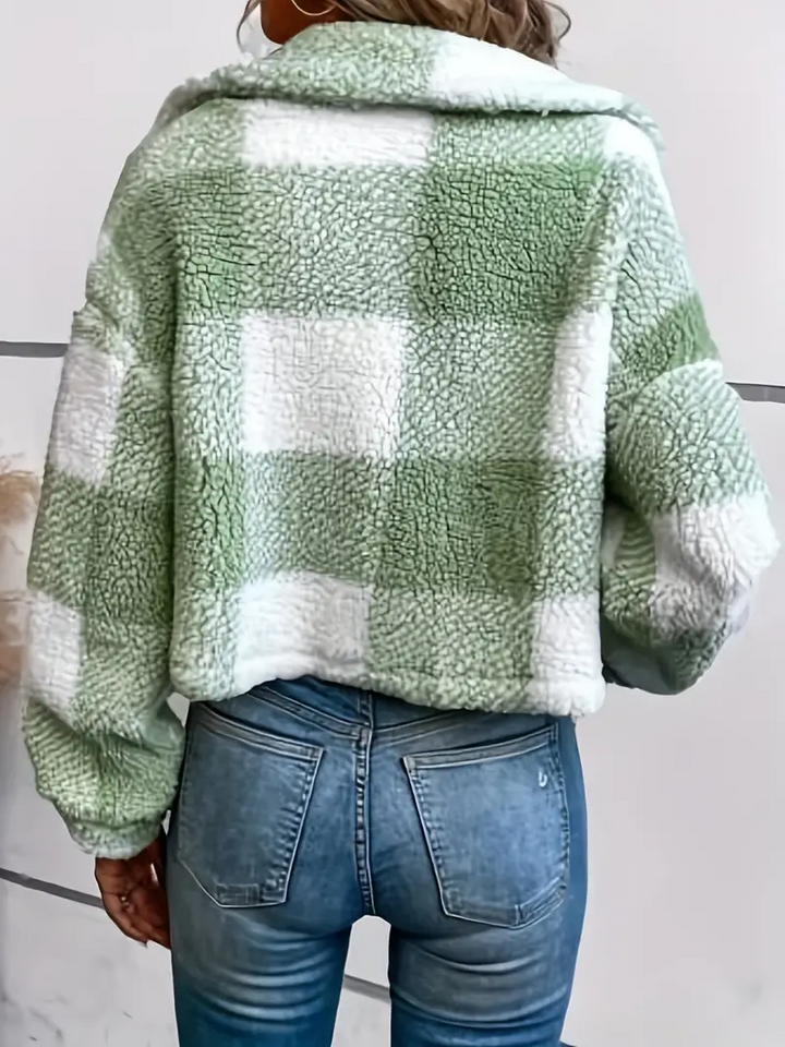 Levoire | Veste En Teddy Douce Courte Pour Femmes