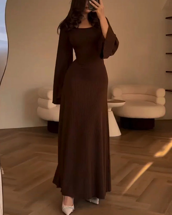 Levoire | Belle et élégante robe Marron