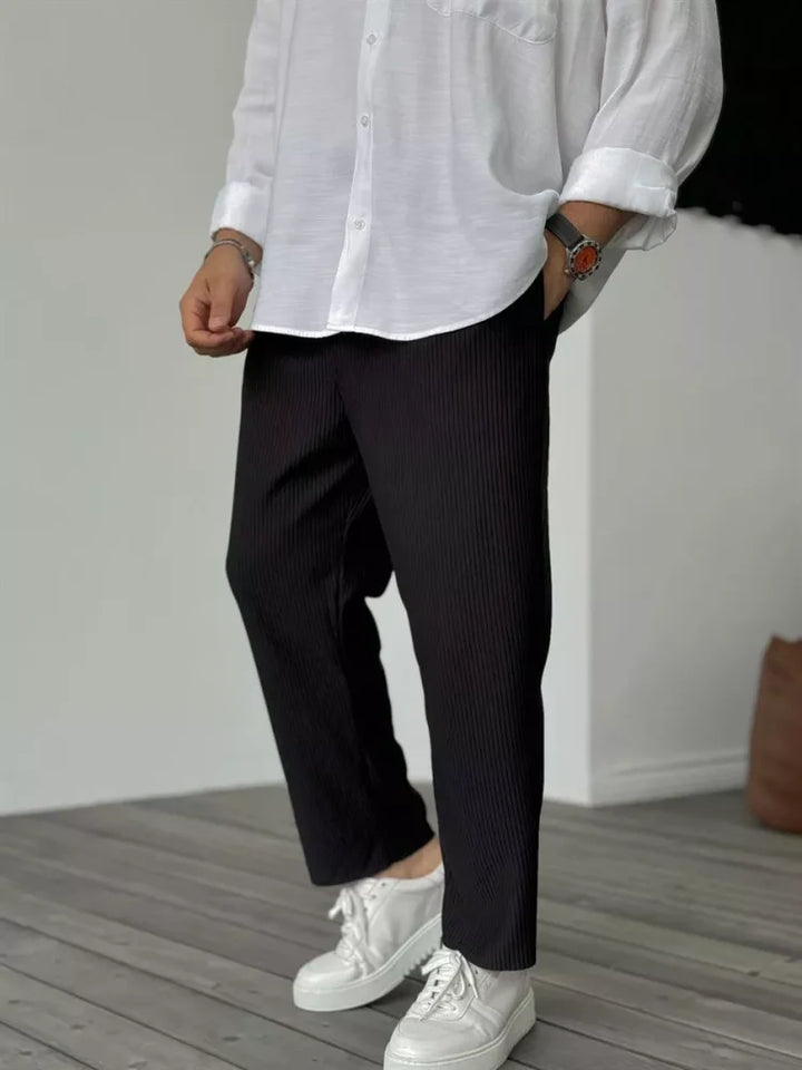 Levoire | Pantalon De Luxe Doux Pour Hommes Noir