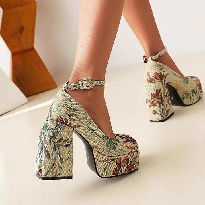 Levoire | Imprimé floral Détails arrondis