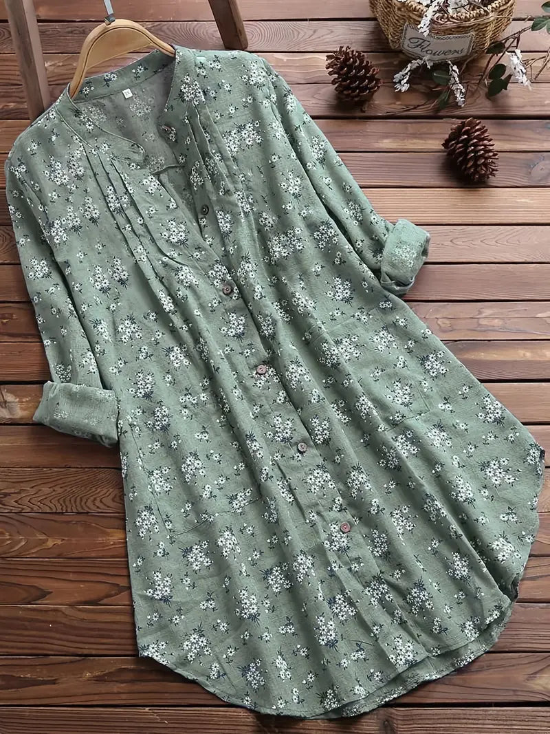 Levoire | Chemise À Fleurs Vert