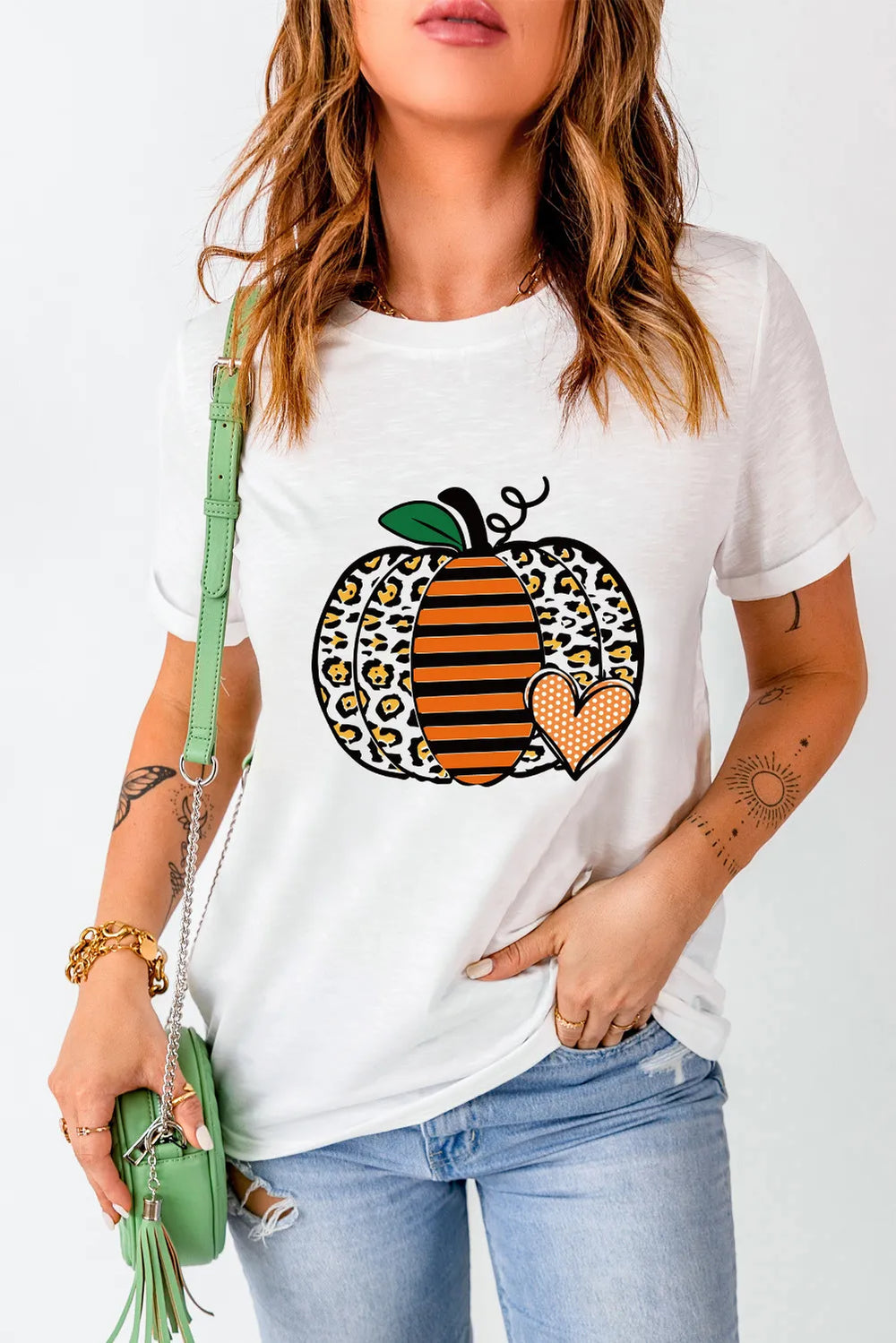 Levoire | Citrouille Comtesse Col Rond Manches Courtes T-shirt