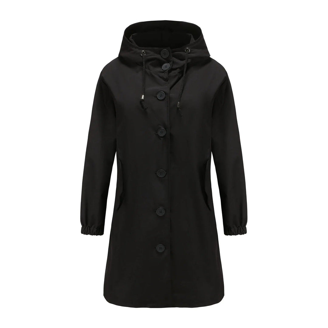 Levoire | Femmes Avec Capuche Et Fermeture À Bouton Noir
