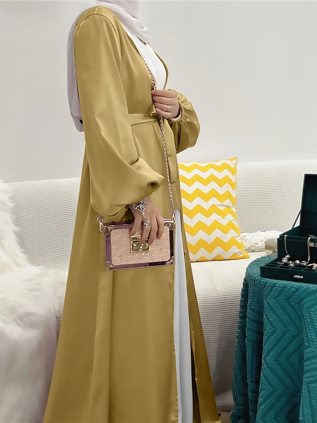 Levoire | Robe Abaya Élégante Avec Ceinture