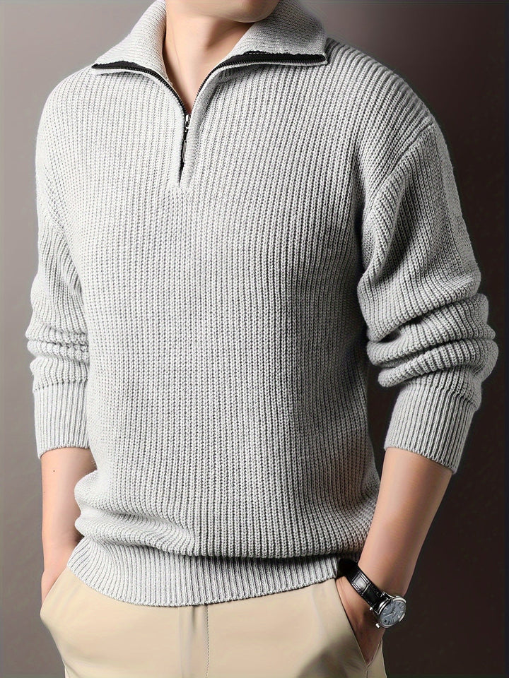 Levoire | Dick Neulepusero Avec Demi-Zip Gris clair