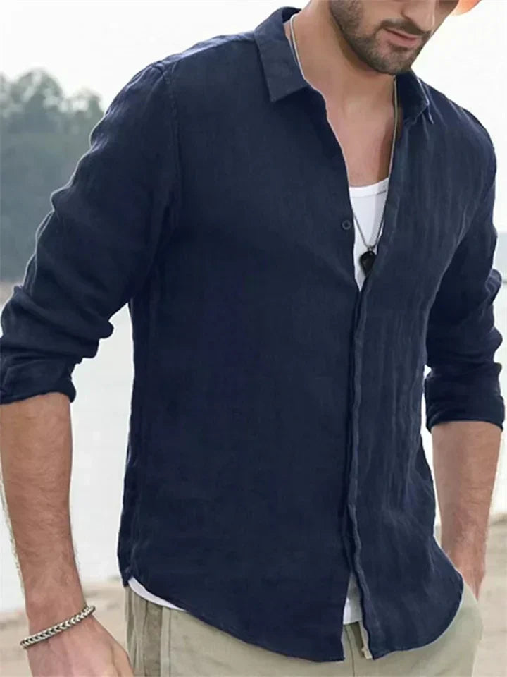 Levoire | Chemise En Lin Intemporel Homme