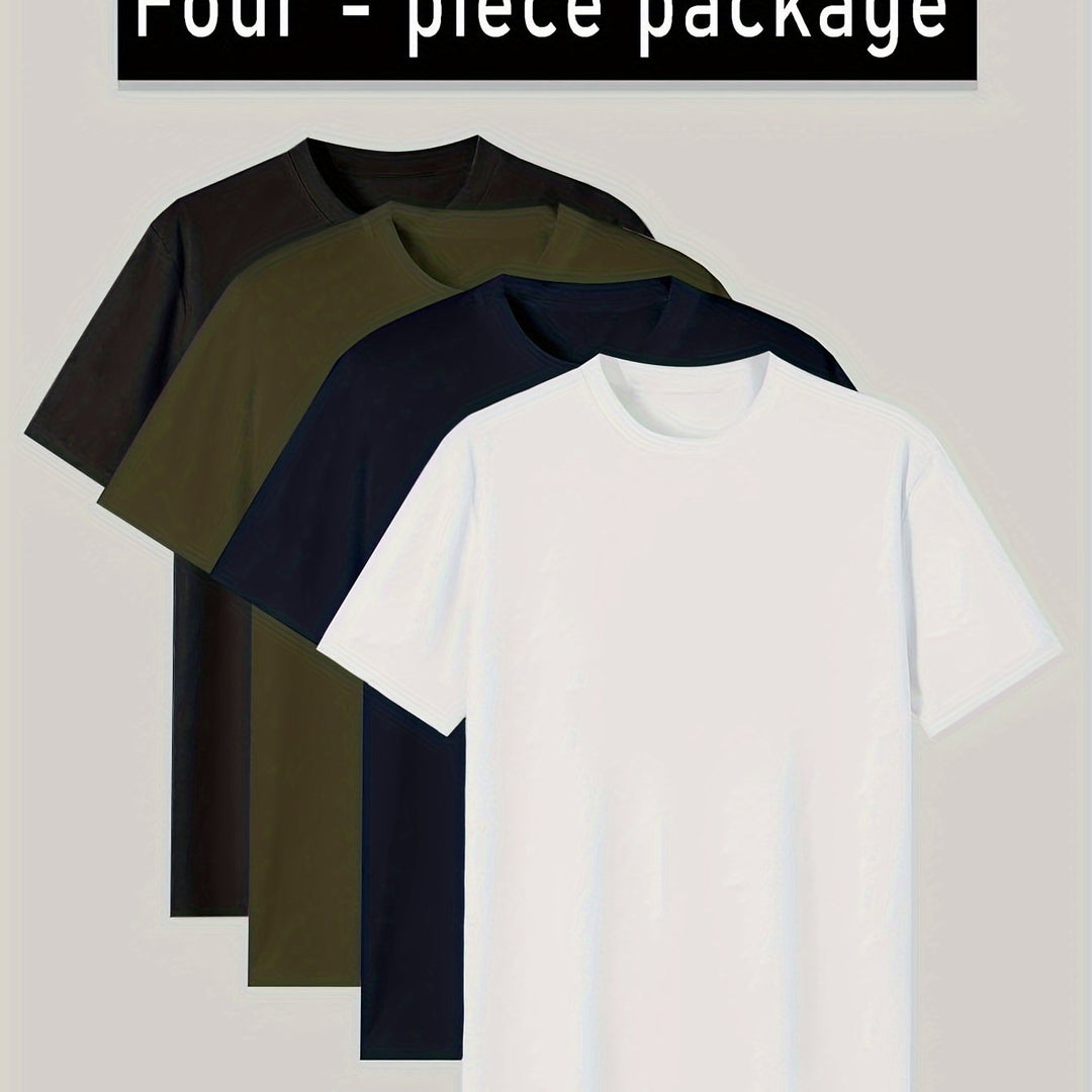 Levoire | T-Shirts Unisexe Décontractés Unis Couleur de mélange