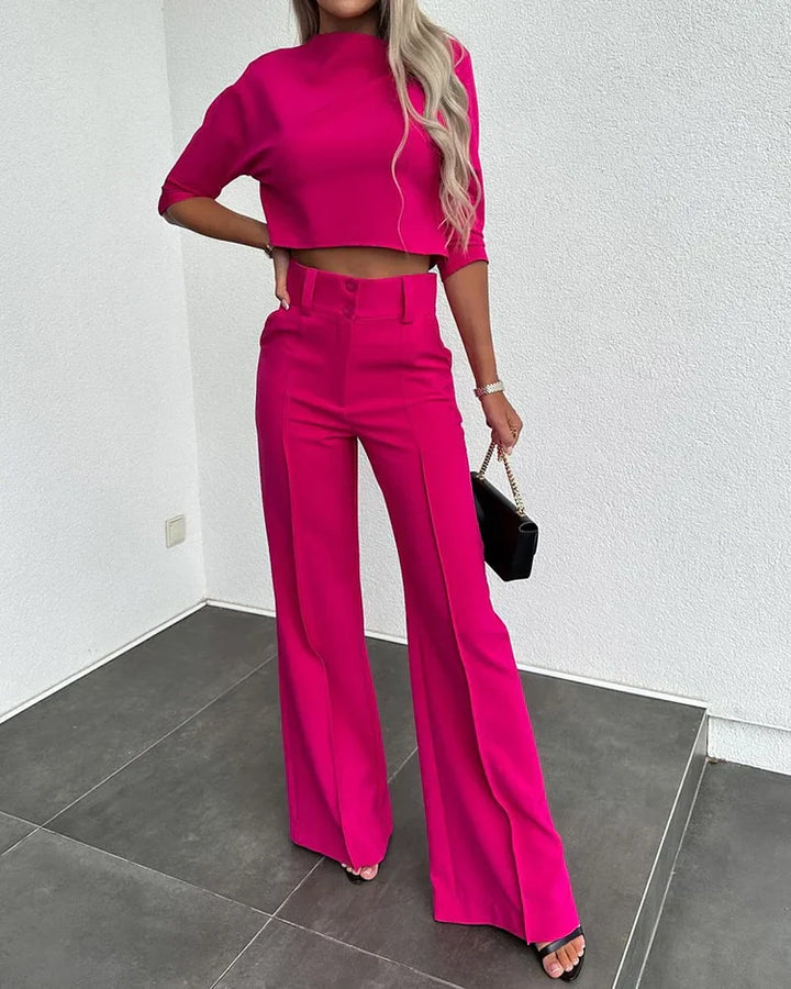 Levoire | Ensemble Élégant Et Stylé Pour Dames Rose rouge