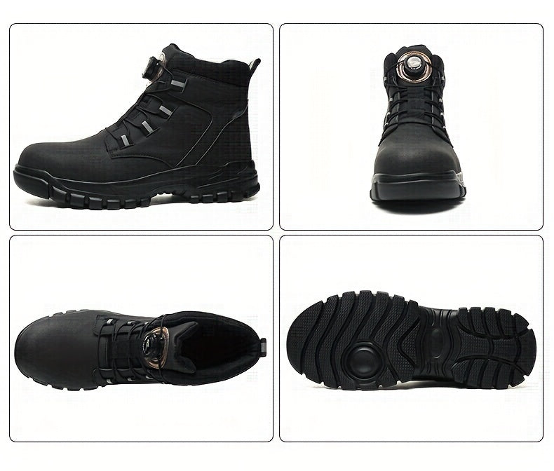 Levoire | Bottes De Sécurité Mi-Haute Durables Avec Fermeture Magnétique Tournante Pour Hommes