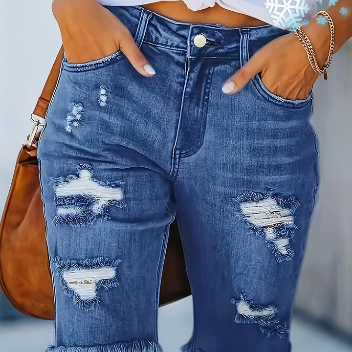 Levoire | Revityt Vartalohartsi Jeans Taille Haute Et À Ourlet Élastique