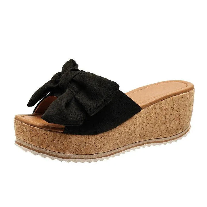 Levoire | Sandales à motif léopard avec lacets Noir