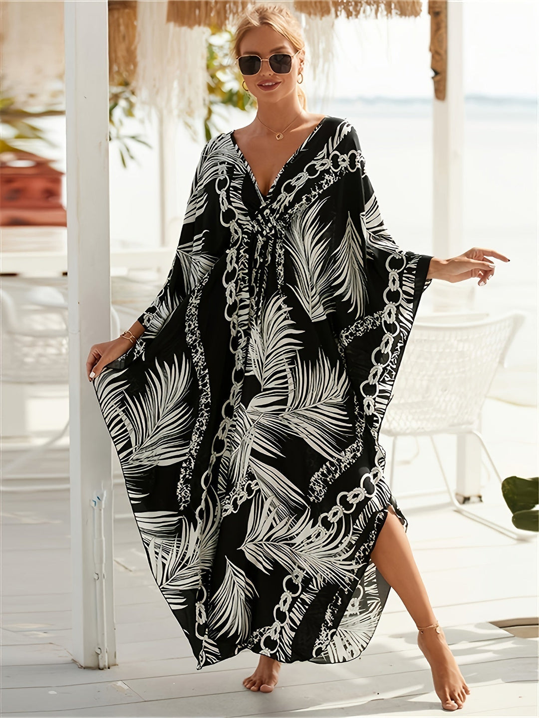 Levoire | Robe Tropicale En Bambou Écologique Luxe Taille unique