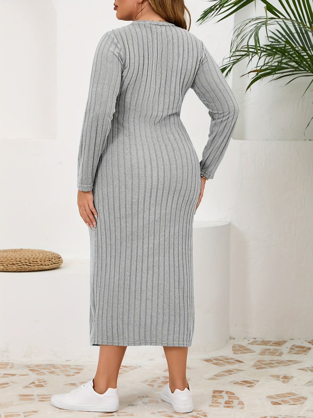 Levoire | Plus Size Élégant Tricot Bodycon Robe