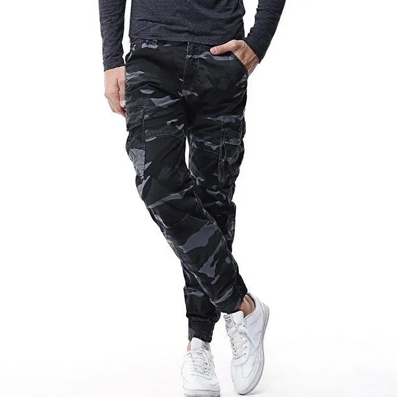 Levoire | Pantalons de camouflage pour hommes Blaustich gris motif camouflage