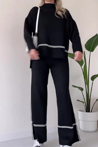 Levoire | Ensemble Avec Col Roulé Patchwork Et Manches Longues Pour Femmes