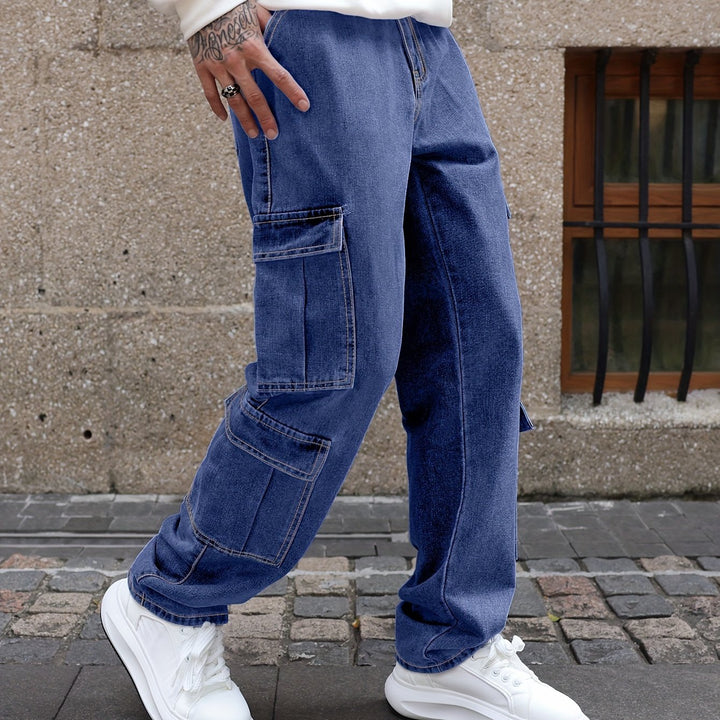 Levoire | Pantalons En Jean Pour Hommes Relaxants Avec Plusieurs Poches
