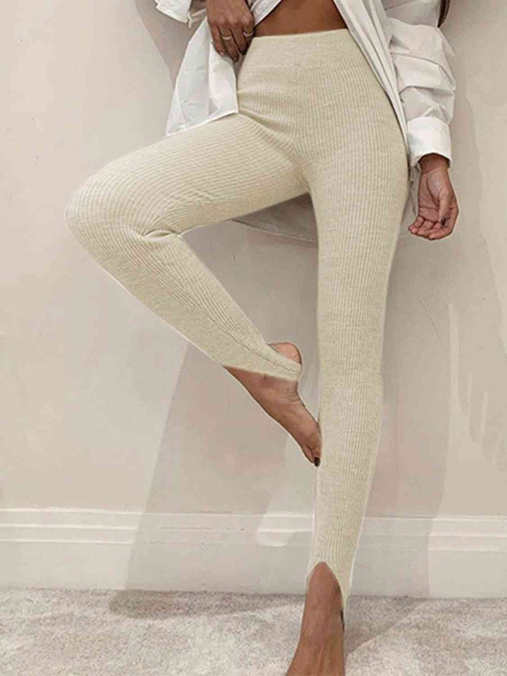 Levoire | Leggings Taille Moyenne Karre Beige