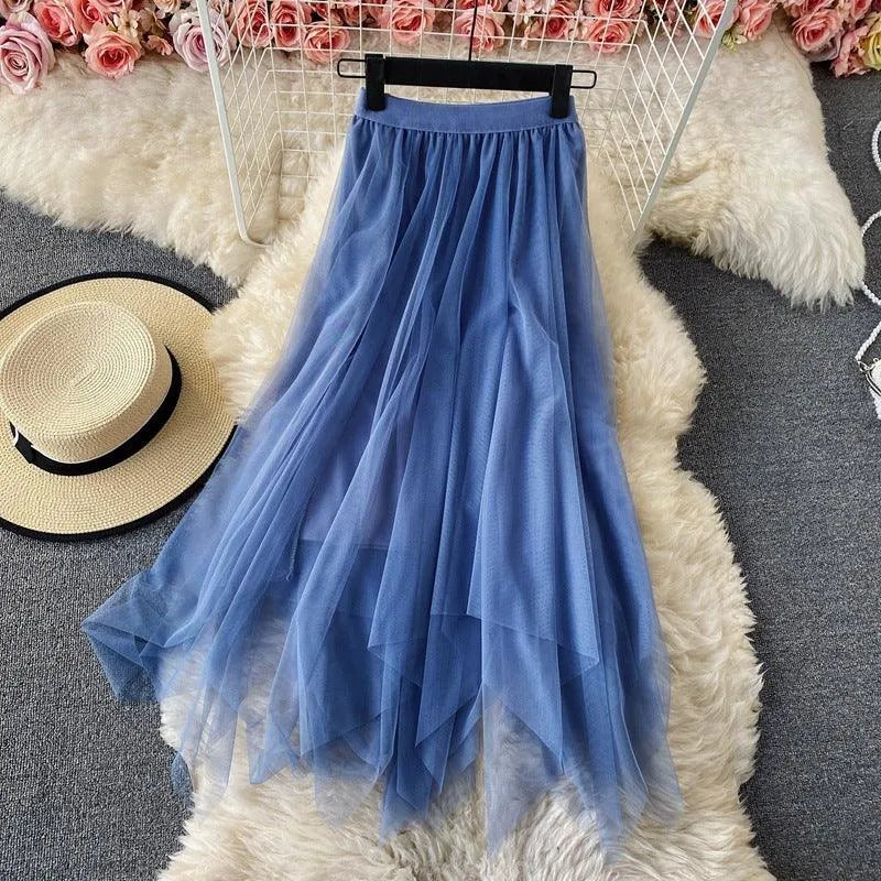 Levoire | Robe à encolure haute élastique Bleu Une taille