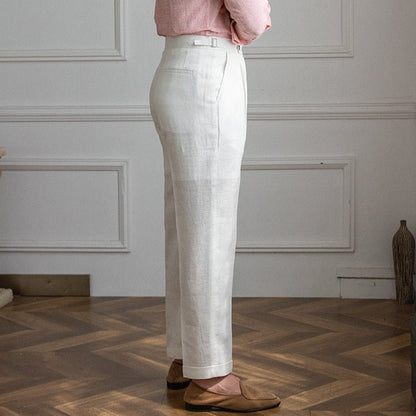 Levoire | Pantalon En Lin Léger Avec Taille Élastique