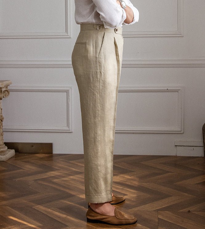 Levoire | Pantalon En Lin Léger Avec Taille Élastique