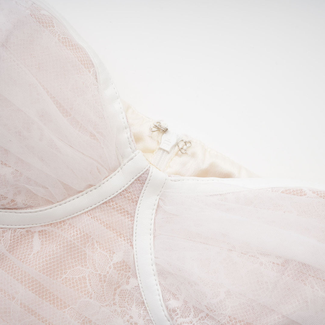 Levoire | Robe Mini Réseau Blanche