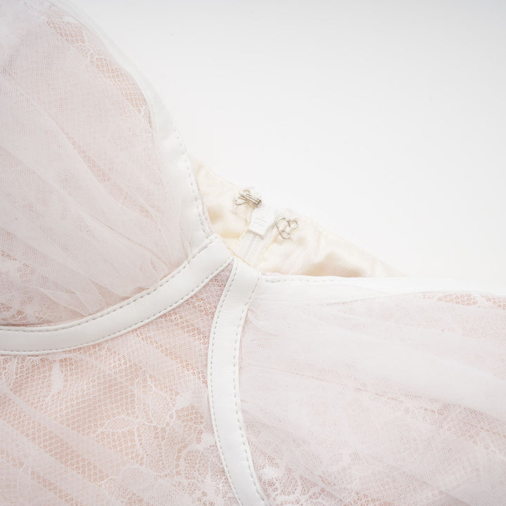 Levoire | Robe Mini Réseau Blanche