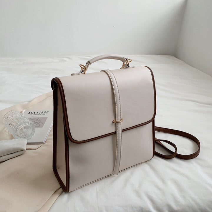 Levoire | Sac Pour Femmes Sac À Dos En Cuir Souple De Mode Décontractée Blanc