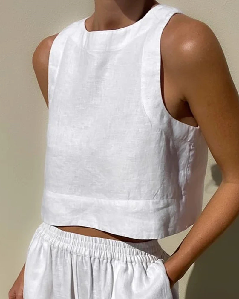 Levoire | Ensemble De Crop Top Et Pantalon Deux Pièces