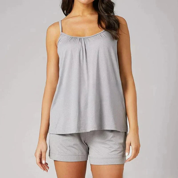 Levoire | Chemisier Sans Manches Classique Pour Femmes Gris