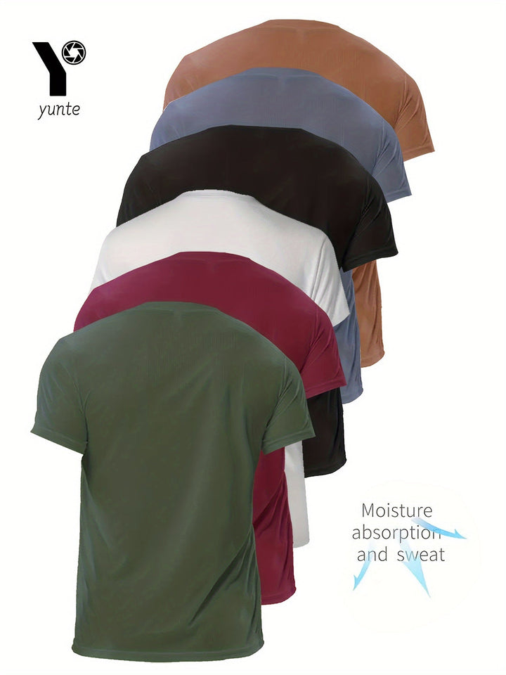 Levoire | Pack De 6 T-Shirts De Sport Pour Hommes Sèche Rapidement & Respirants