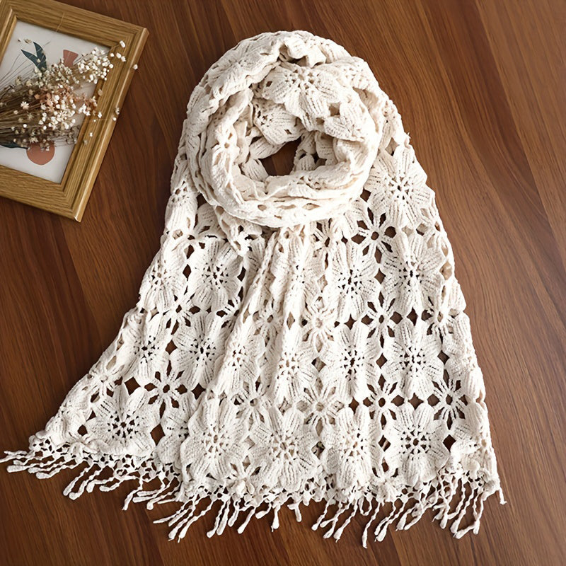 Levoire | Foulard Creux Floral Abricot