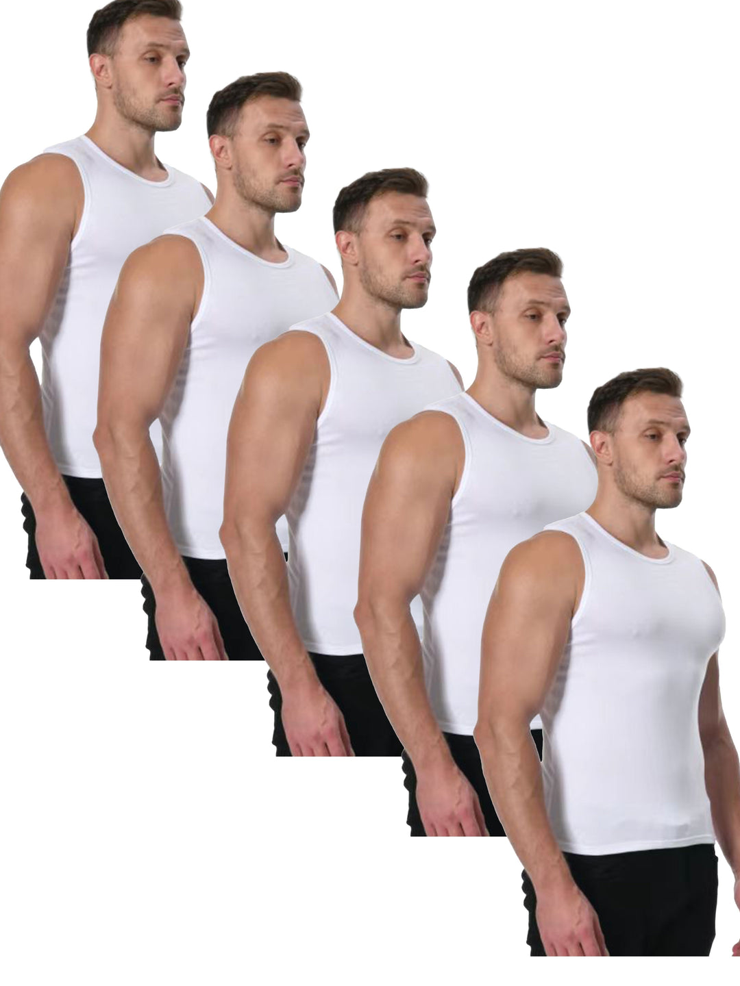 Levoire | Veste Pour Hommes À Une Étape Blanc * 5pcs