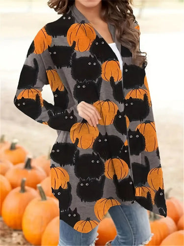 Levoire | Halloween Kurpitsikuvio Vest Tietäen Iloisen Syksyilmeen
